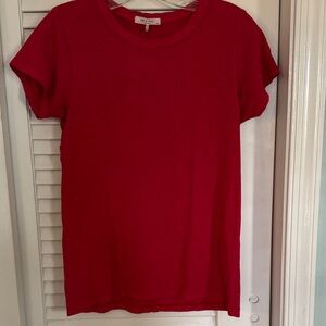 rag & bone Cherry Red Short Sleeve Tee